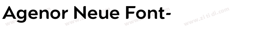 Agenor Neue Font字体转换